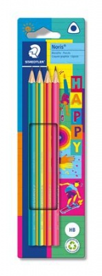 Grafitceruza készlet, HB, háromszögletű, STAEDTLER "Noris® 118 Happy"